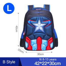 Captain America Rucksack Blue (L)