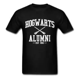 Black Hogwarts Alumni Black T-Shirt-Male