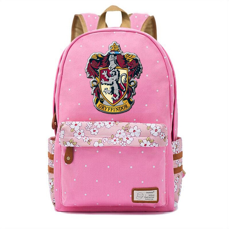 Hogwarts Houses Flowers School Bag - Jedmark