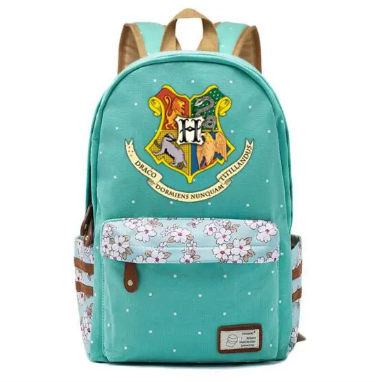 Hogwarts Houses Girl's school bag - Hogwarts - Ocean Green