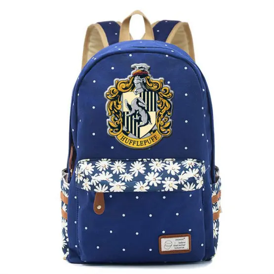 Hogwarts Houses Girl's school bag - Hufflepuff - Dark Blue