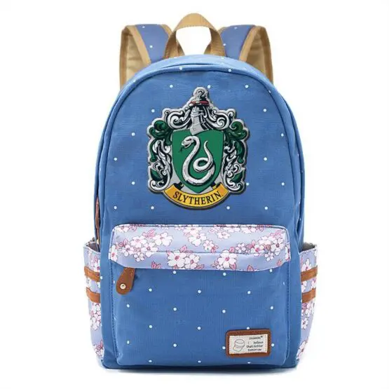 Hogwarts Houses Girl's school bag - Slytherin - Blue