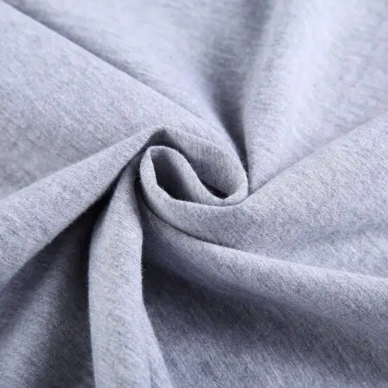 A close up of the quality of th e material used in our t-shirts