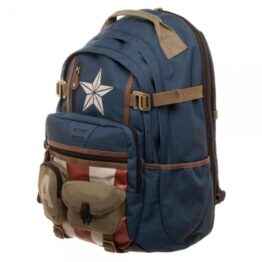 Captain America Stars and Straps Backpack view from the left side