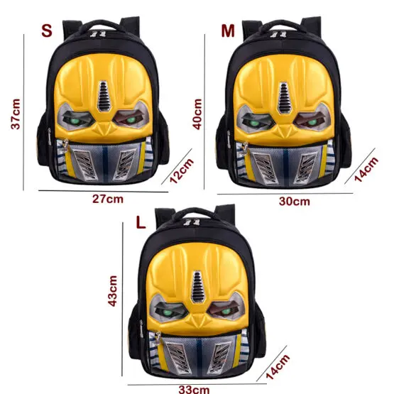 Transformers LED Bag Size Reference